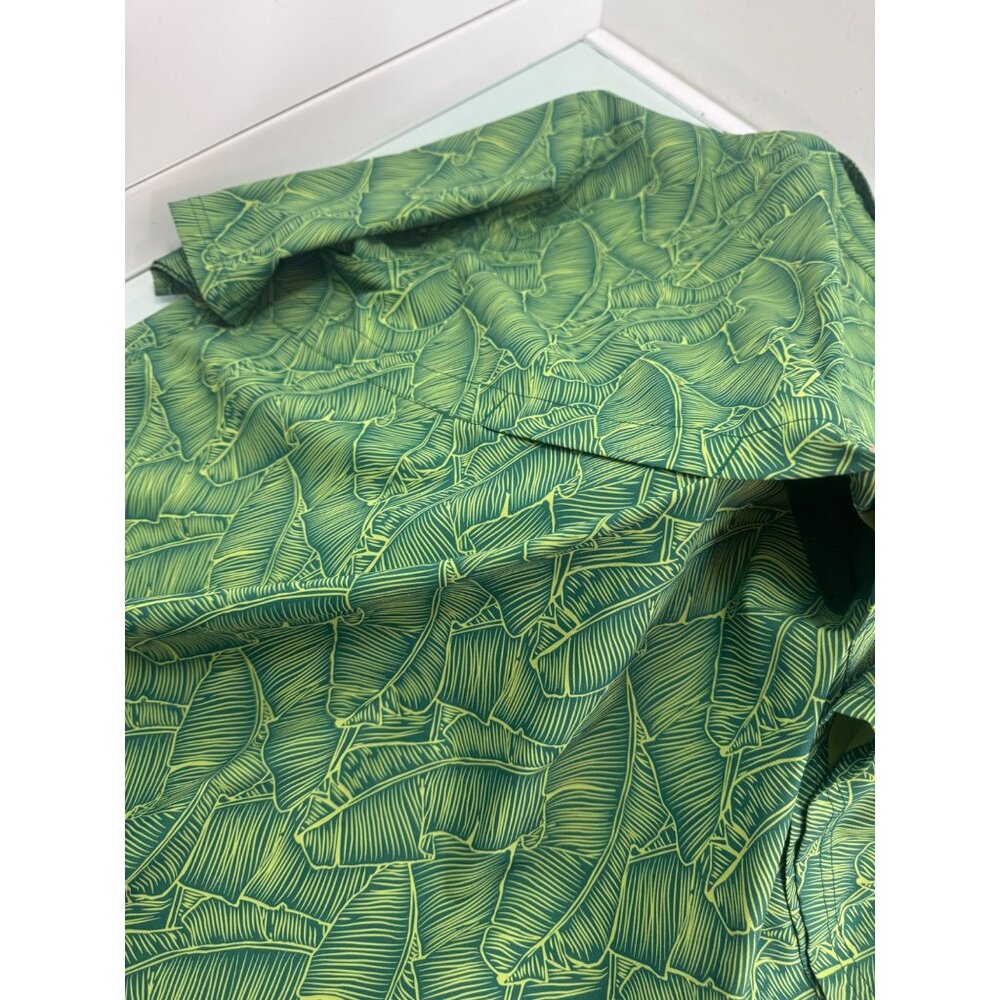 Duluth Trading Fishing Hawaiian Shirt XLT XL Tall Vented Short Sleeve Green - Picture 5 of 7